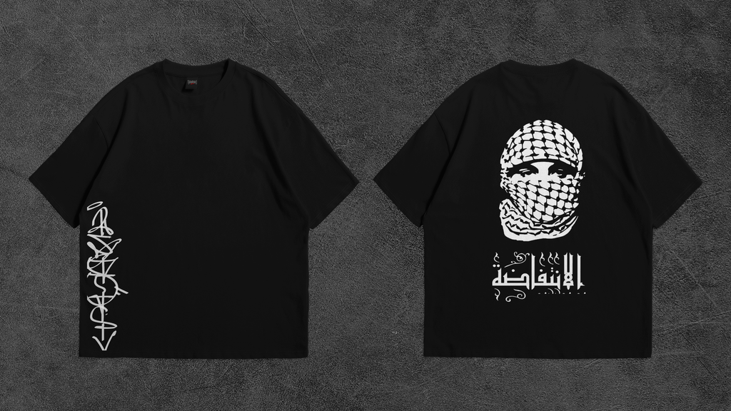 Camiseta Oversize Resistência Drop 001 — Preta