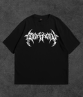 Camiseta Oversize Abismo Drop 001 — Preta