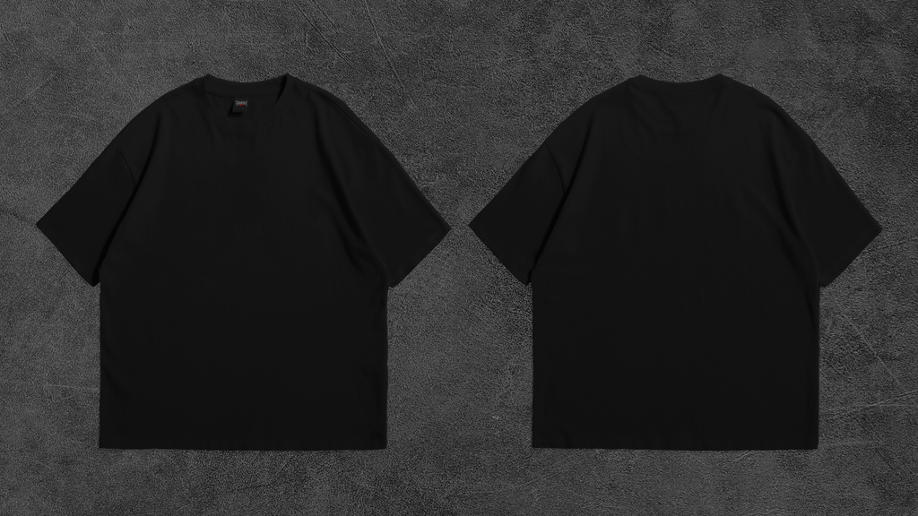 Camiseta Oversize Lisa Drop 001 — Preta