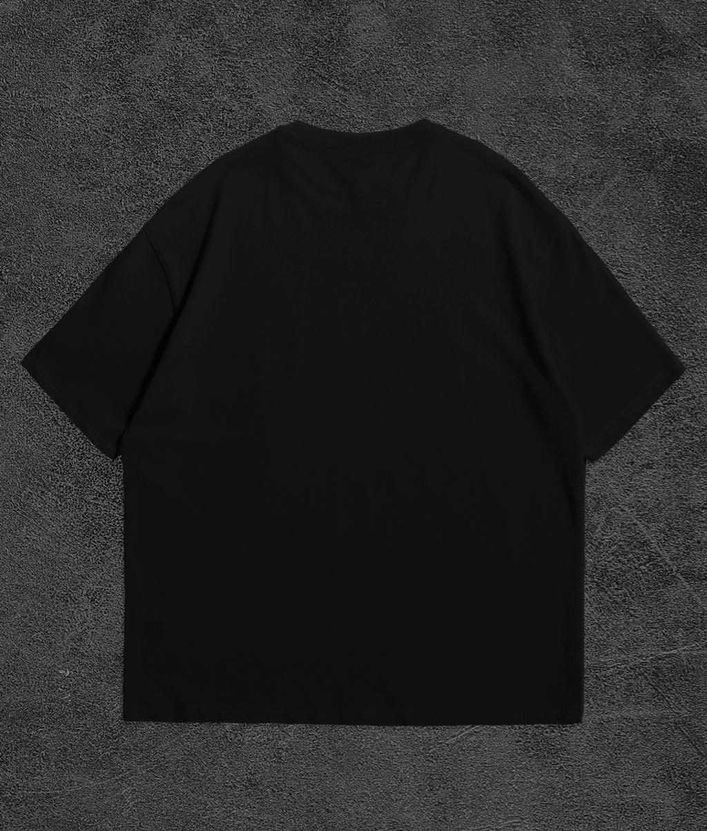 Camiseta Oversize Lisa Drop 001 — Preta
