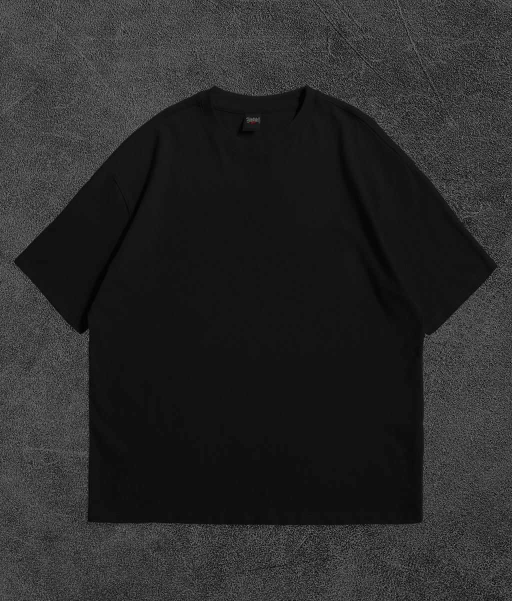 Camiseta Oversize Lisa Drop 001 — Preta