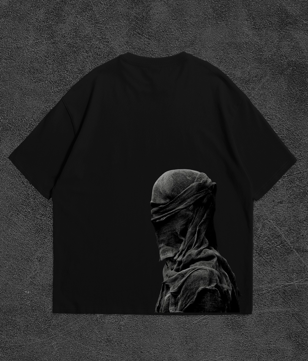 Camiseta Oversize Tempestade Drop 001 — Preta