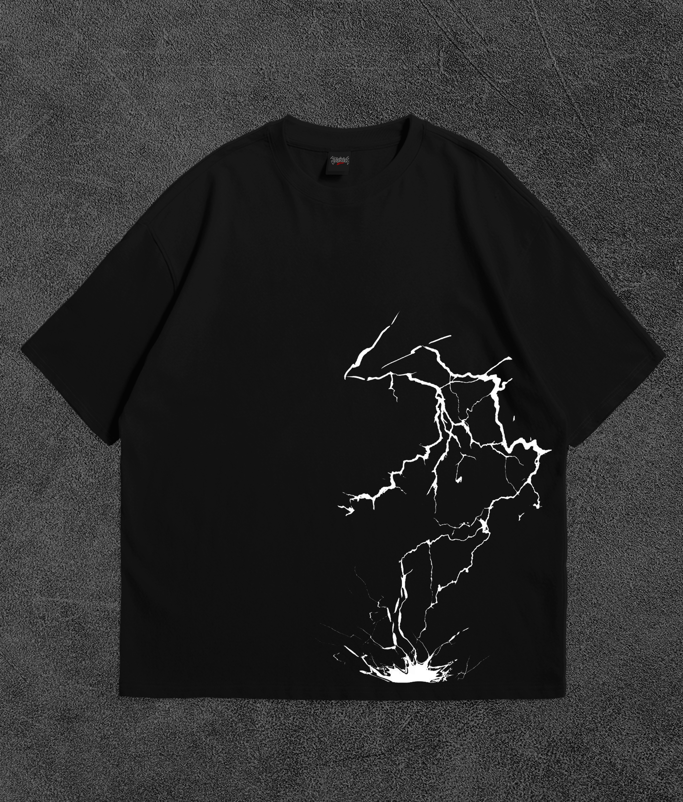 Camiseta Oversize Tempestade Drop 001 — Preta
