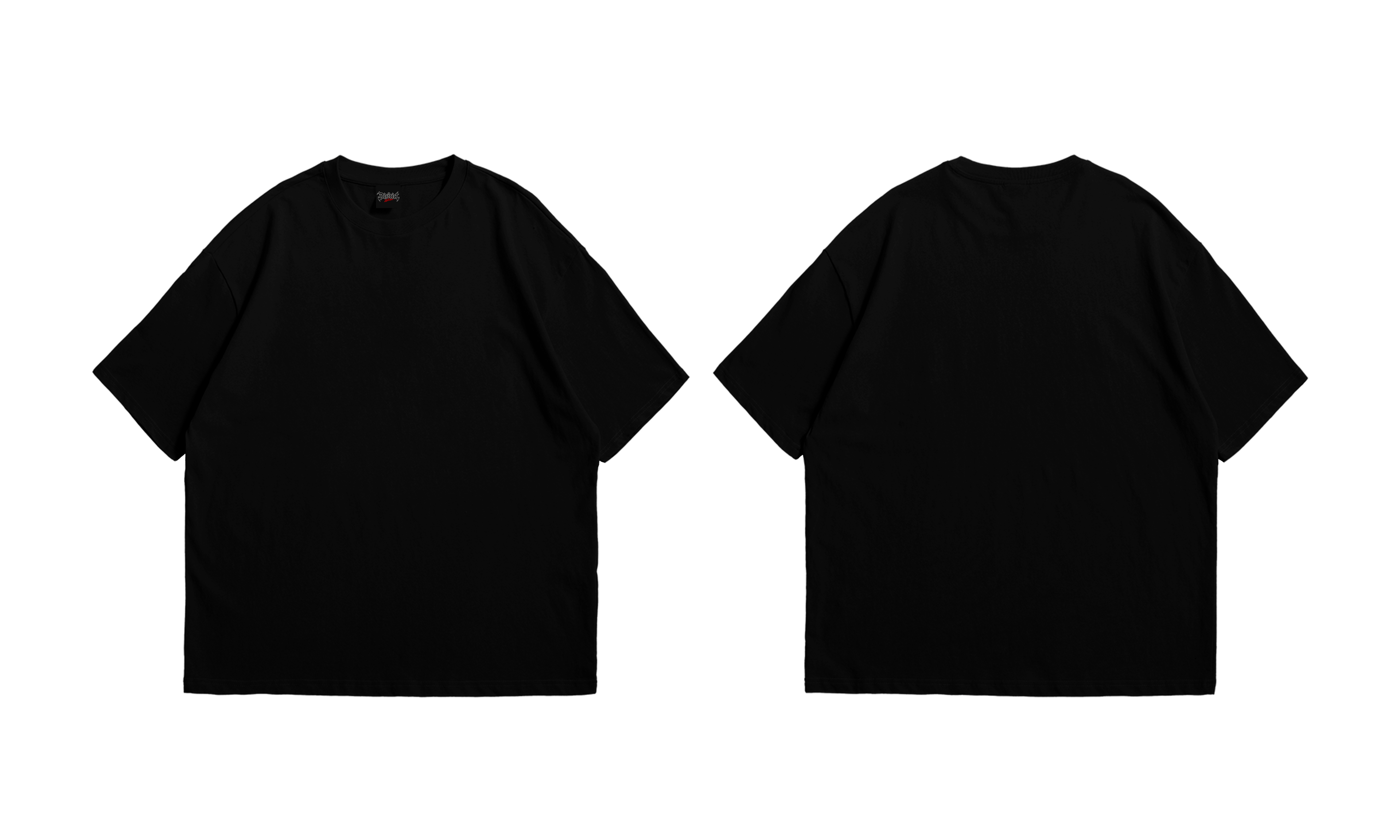 Camiseta Oversize Lisa Drop 001 — Preta