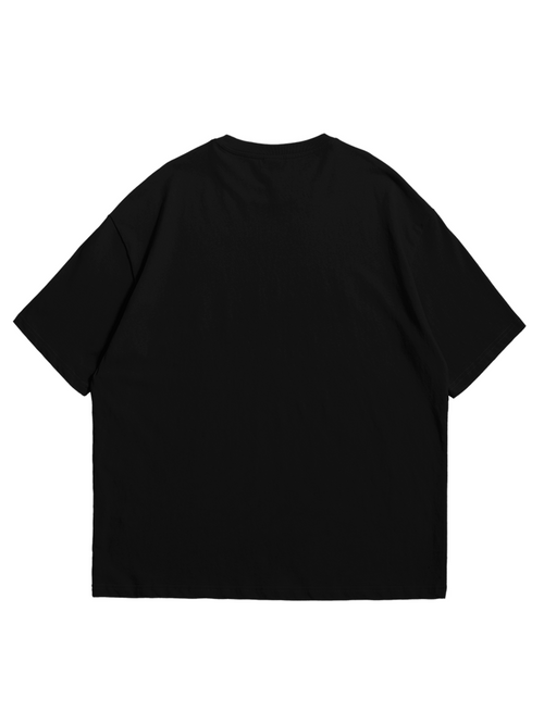 Camiseta Oversize Lisa Drop 001 — Preta