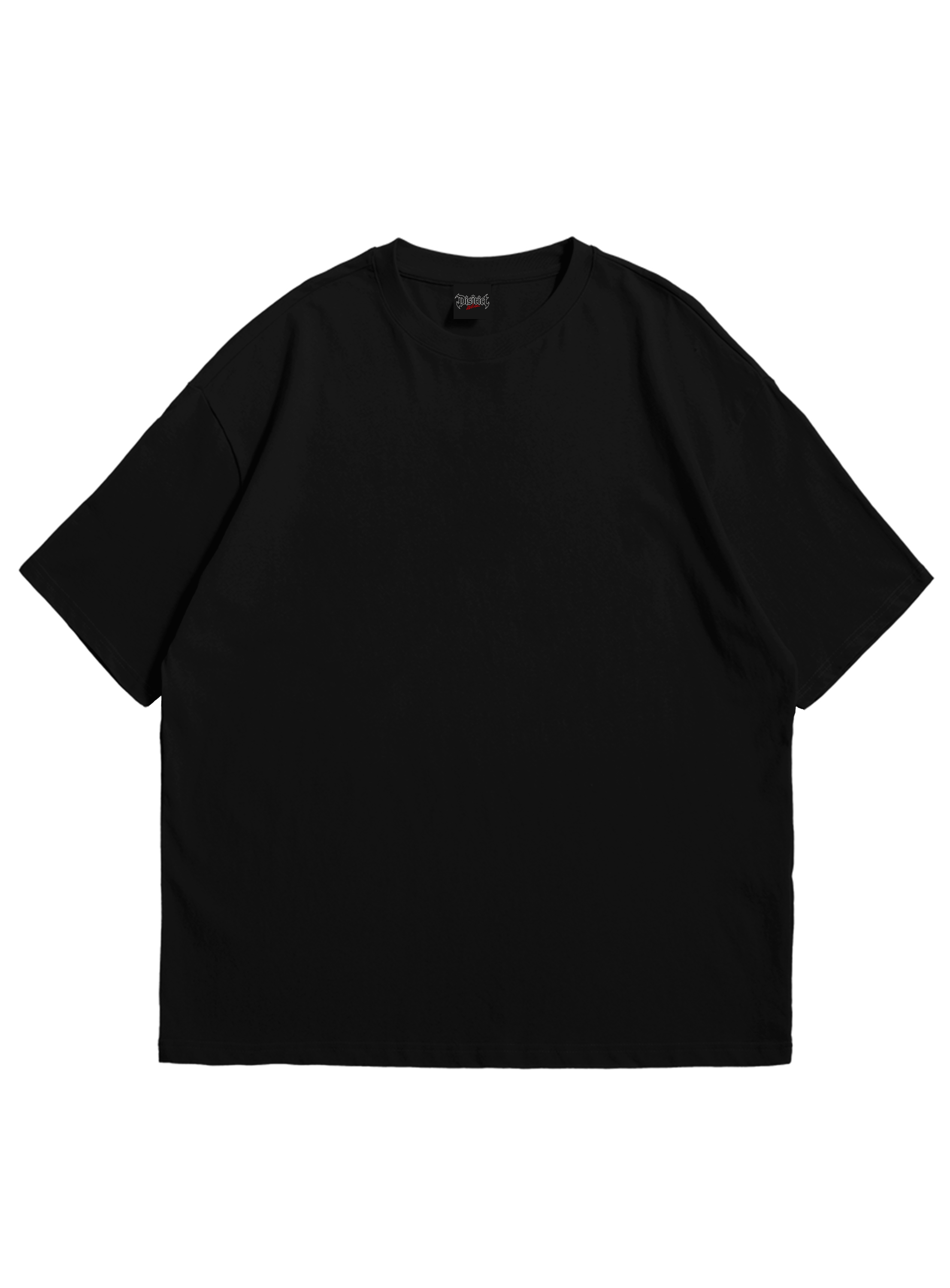 Camiseta Oversize Lisa Drop 001 — Preta