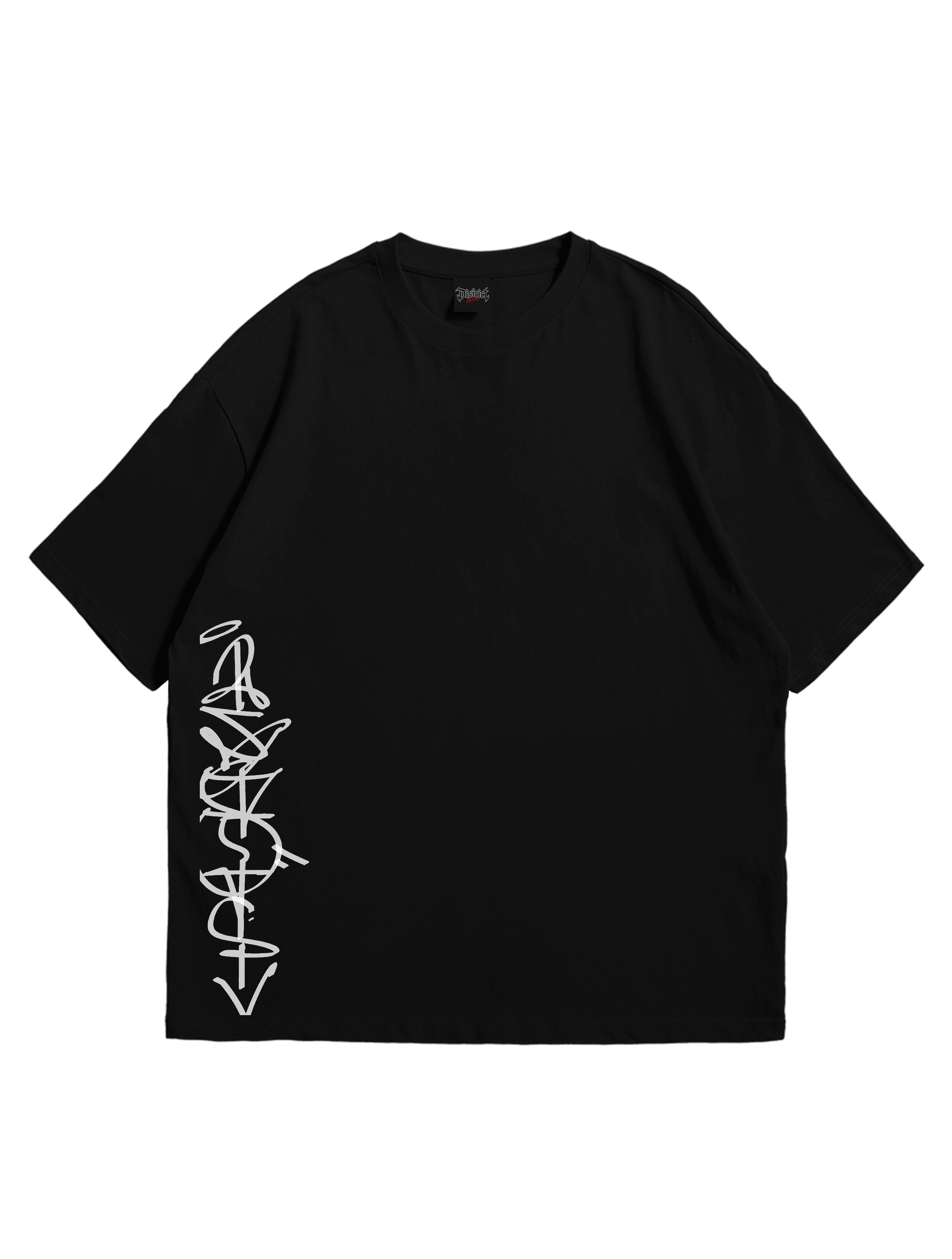 Camiseta Oversize Resistência Drop 001 — Preta